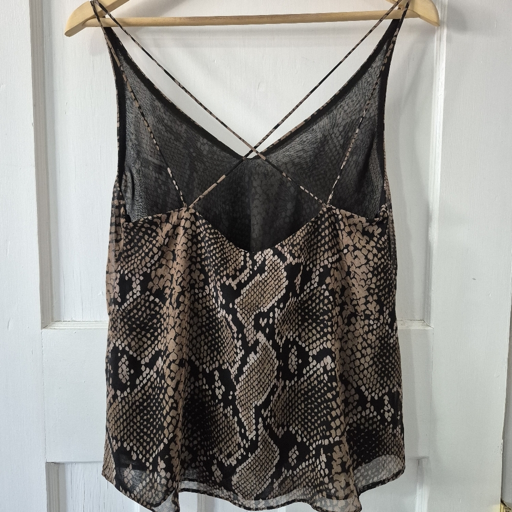 Zara Trf Snake Print Strappy Camisole Tank Top Sz XS NWOT - Picture 8 of 11